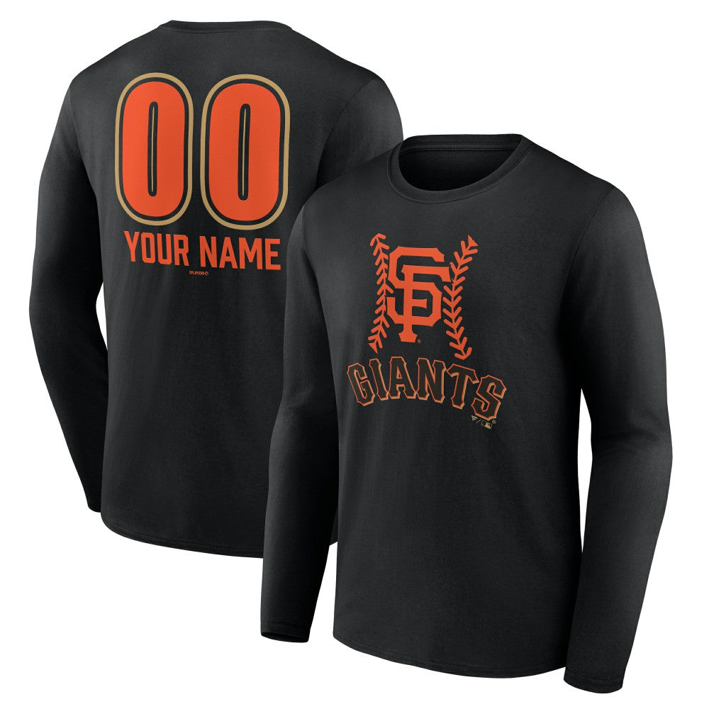 San Francisco Giants Personalized Name & Number Fastball Long Sleeve T-Shirt - MLB