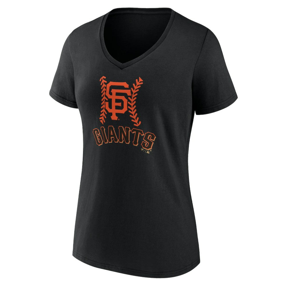 San Francisco Giants Women's Personalized Name & Number Fastball V-Neck T-Shirt - MLB
