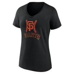 San Francisco Giants Women's Personalized Name & Number Fastball V-Neck T-Shirt - MLB