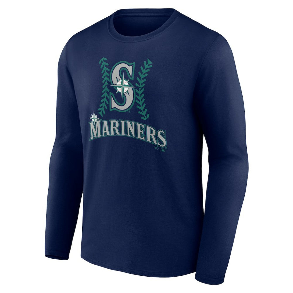 Seattle Mariners Personalized Name & Number Fastball Long Sleeve T-Shirt - MLB