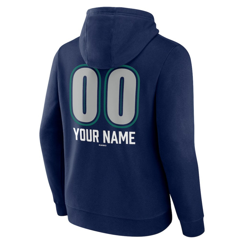 Seattle Mariners Personalized Name & Number Fastball Pullover Hoodie - MLB