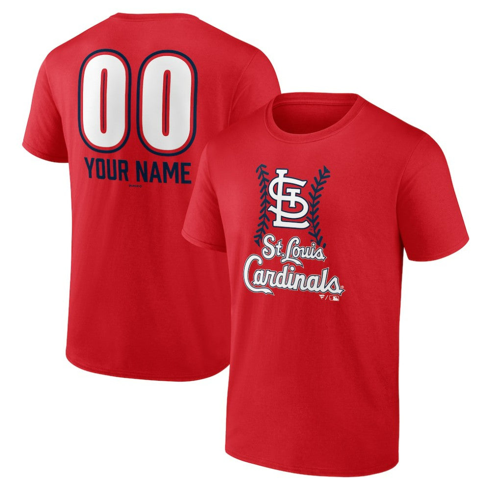 St. Louis Cardinals Personalized Name & Number Fastball T-Shirt - MLB
