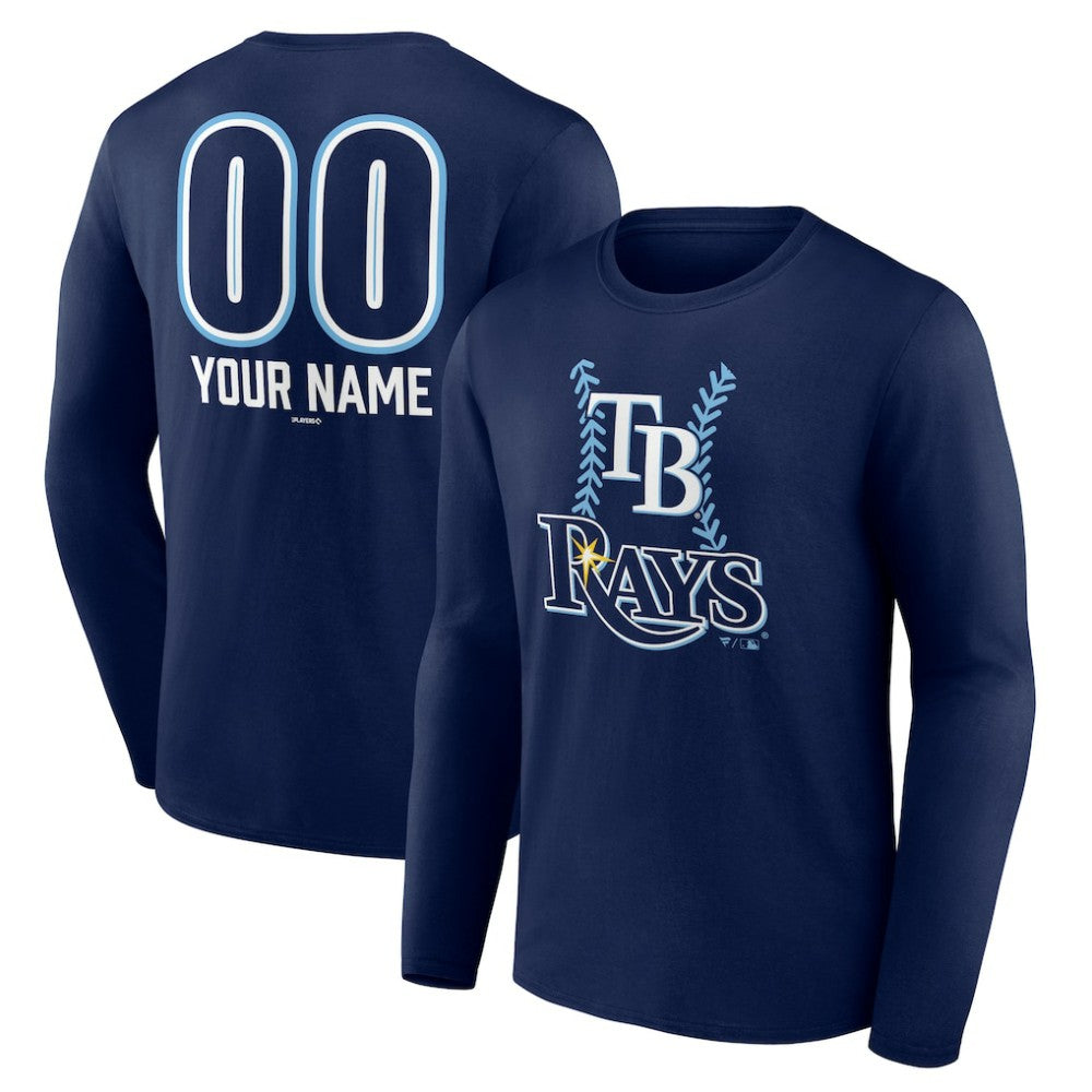 Tampa Bay Rays Personalized Name & Number Fastball Long Sleeve T-Shirt - MLB