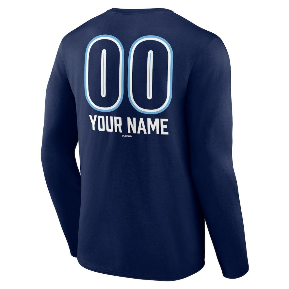 Tampa Bay Rays Personalized Name & Number Fastball Long Sleeve T-Shirt - MLB