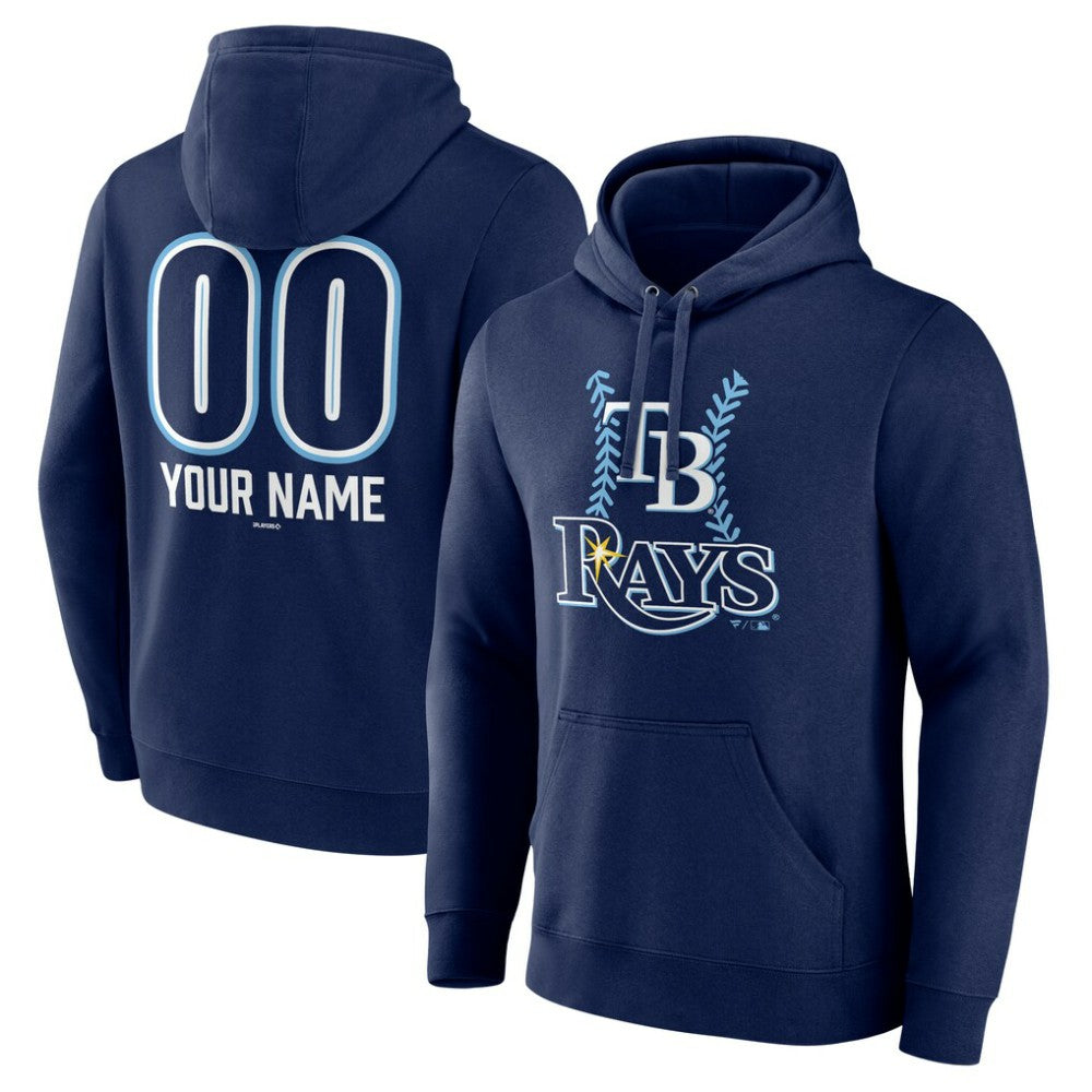 Tampa Bay Rays Personalized Name & Number Fastball Pullover Hoodie - MLB