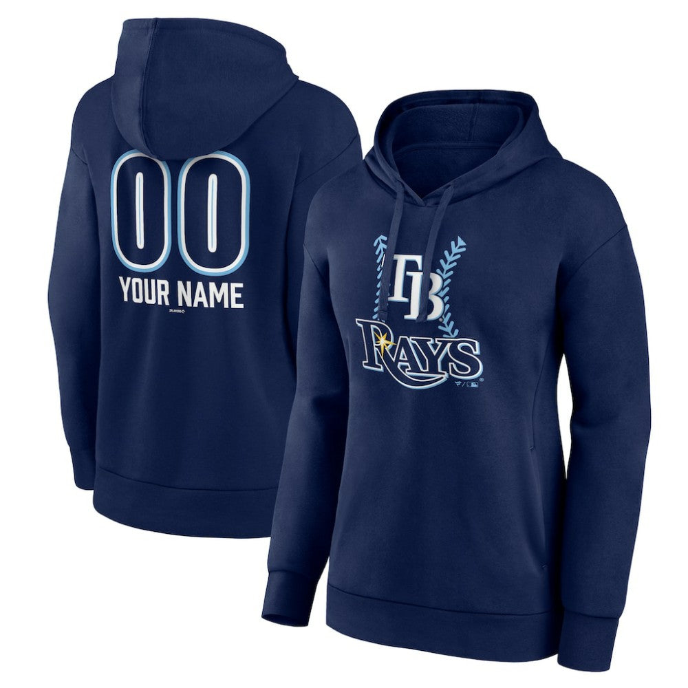 Tampa Bay Rays Women's Personalized Name & Number Fastball Pullover Hoodie - MLB
