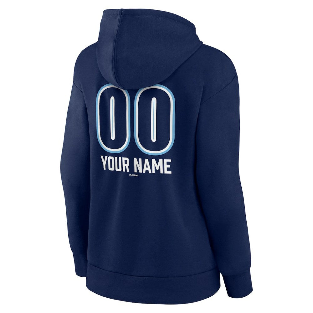 Tampa Bay Rays Women's Personalized Name & Number Fastball Pullover Hoodie - MLB