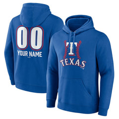 Texas Rangers Personalized Name & Number Fastball Pullover Hoodie - MLB