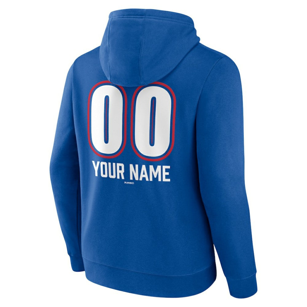 Texas Rangers Personalized Name & Number Fastball Pullover Hoodie - MLB