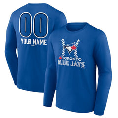 Toronto Blue Jays Personalized Name & Number Fastball Long Sleeve T-Shirt - MLB