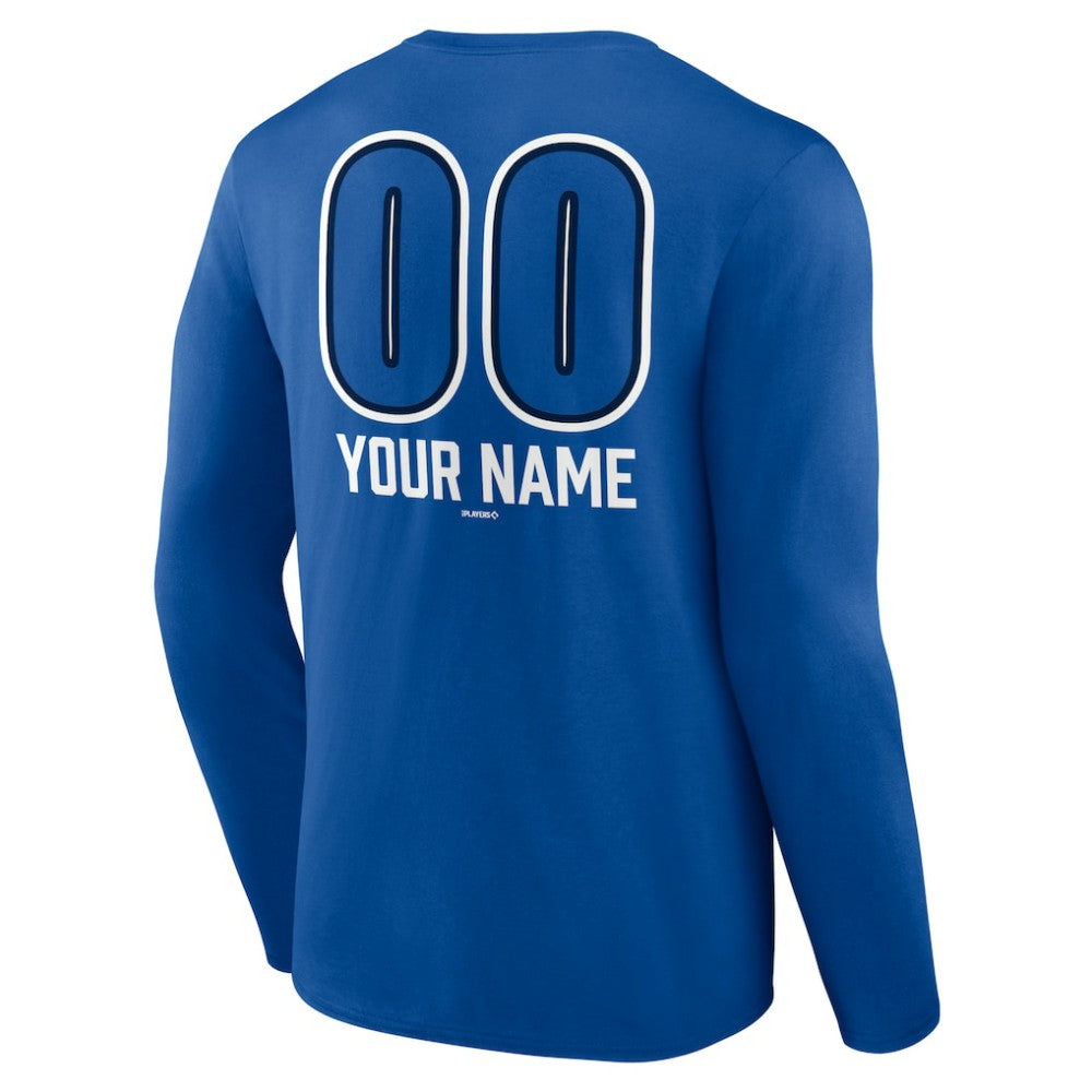 Toronto Blue Jays Personalized Name & Number Fastball Long Sleeve T-Shirt - MLB