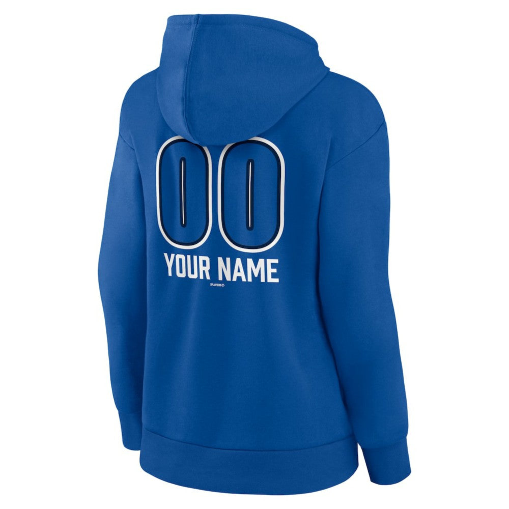 Toronto Blue Jays Women's Personalized Name & Number Fastball Pullover Hoodie - MLB