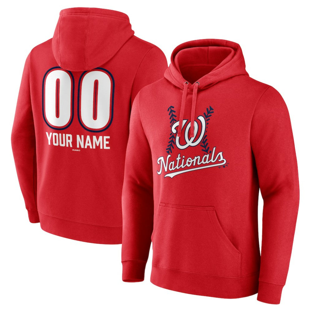 Washington Nationals Personalized Name & Number Fastball Pullover Hoodie - MLB