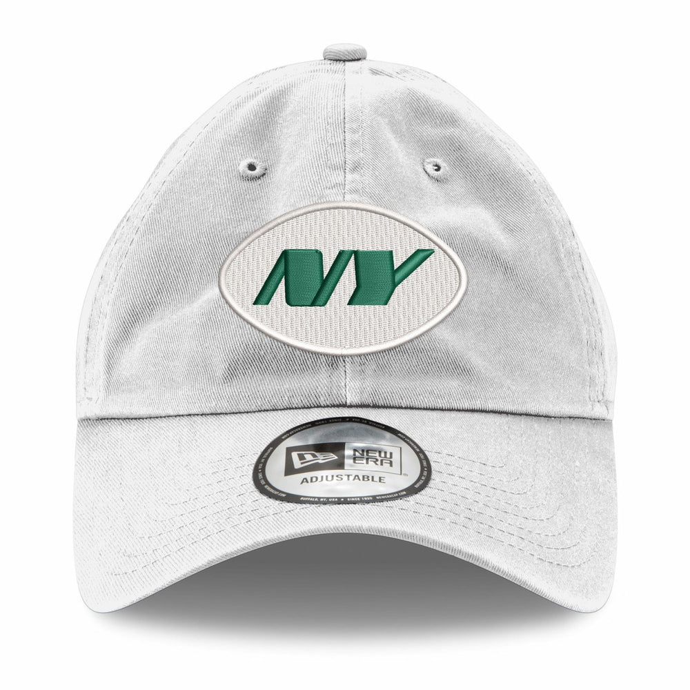 New York Jets New Era Casual Classic Adjustable Hat White | NFL