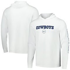 Dallas Cowboys Vineyard Vines Whale Dot Hoodie Long Sleeve T-Shirt White | NFL