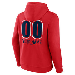 Atlanta Braves Personalized Name & Number Fastball Pullover Hoodie - MLB