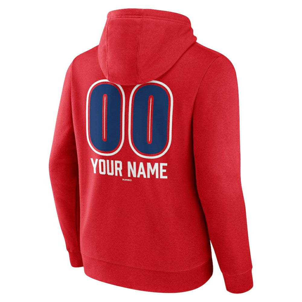 Chicago Cubs Personalized Name & Number Fastball Pullover Hoodie - MLB