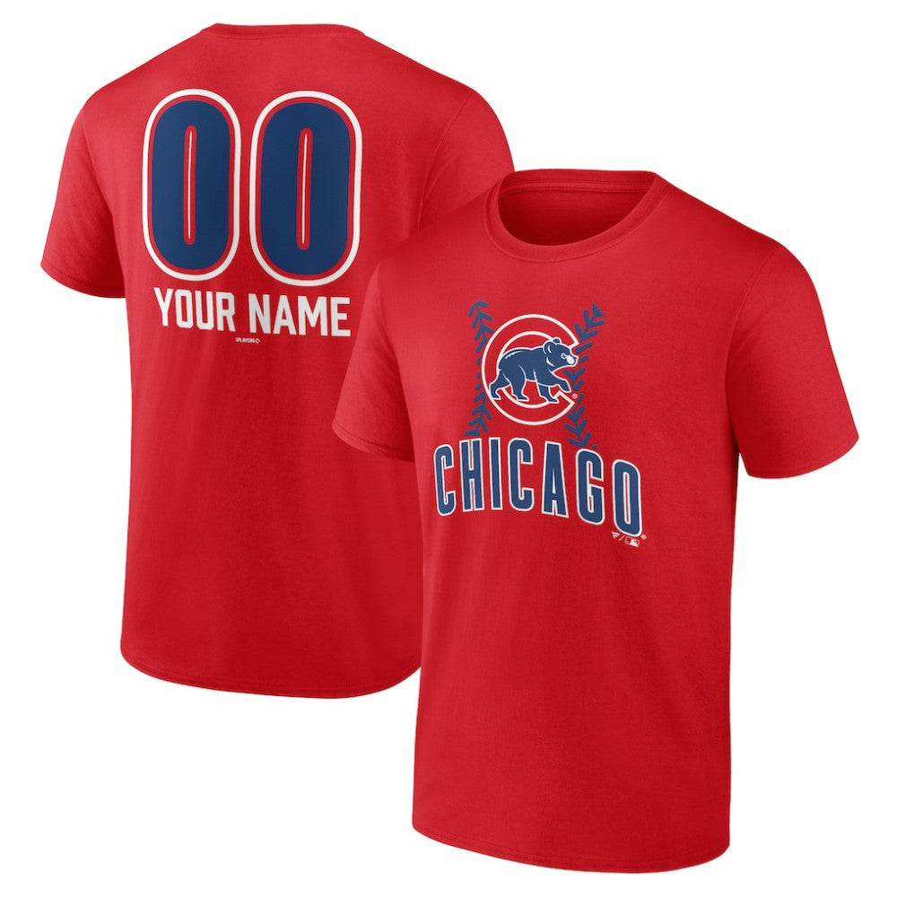 Chicago Cubs Personalized Name & Number Fastball T-Shirt - MLB