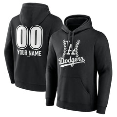 Los Angeles Dodgers Personalized Name & Number Fastball Pullover Hoodie - MLB