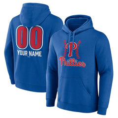 Philadelphia Phillies Personalized Name & Number Fastball Pullover Hoodie - MLB