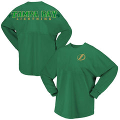 Tampa Bay Lightning Fanatics Women's St. Patrick's Day Spirit Jersey T-Shirt - Kelly Green - NHL