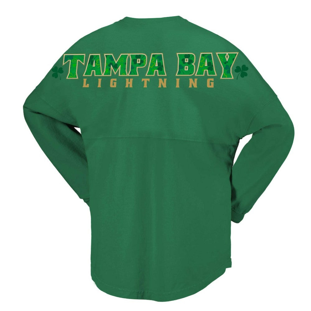Tampa Bay Lightning Fanatics Women's St. Patrick's Day Spirit Jersey T-Shirt - Kelly Green - NHL