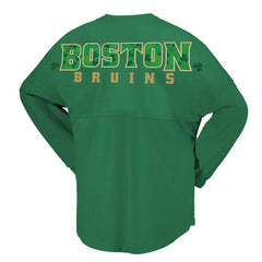 Boston Bruins Fanatics Women's St. Patrick's Day Spirit Jersey T-Shirt - Kelly Green - NHL