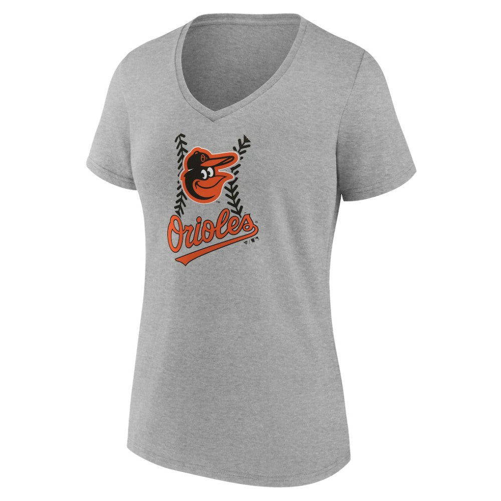 Baltimore Orioles Women's Personalized Name & Number Fastball V-Neck T-Shirt - MLB