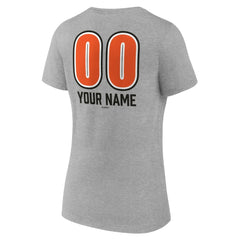 Baltimore Orioles Women's Personalized Name & Number Fastball V-Neck T-Shirt - MLB