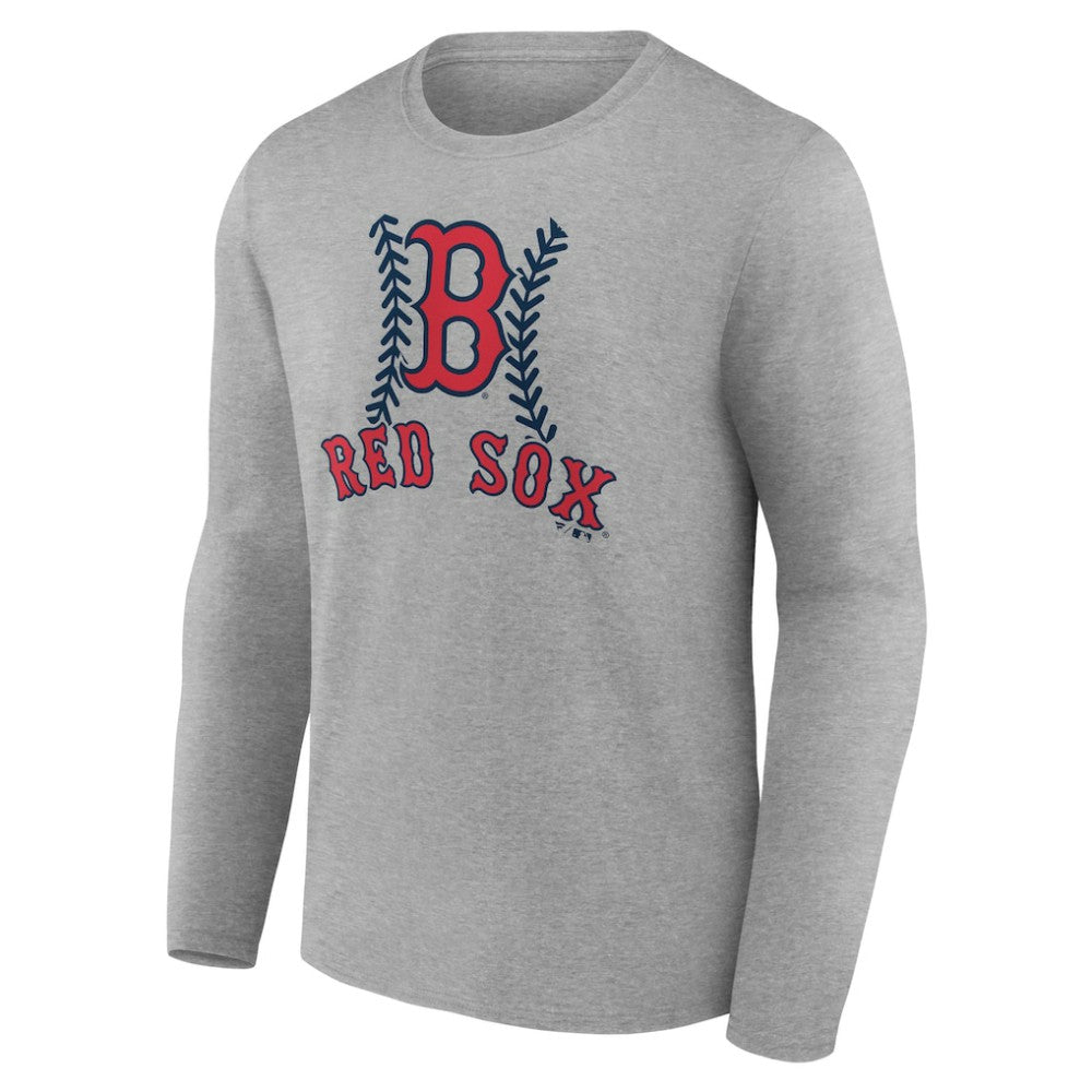 Boston Red Sox Personalized Name & Number Fastball Long Sleeve T-Shirt - MLB