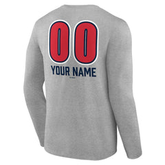 Boston Red Sox Personalized Name & Number Fastball Long Sleeve T-Shirt - MLB