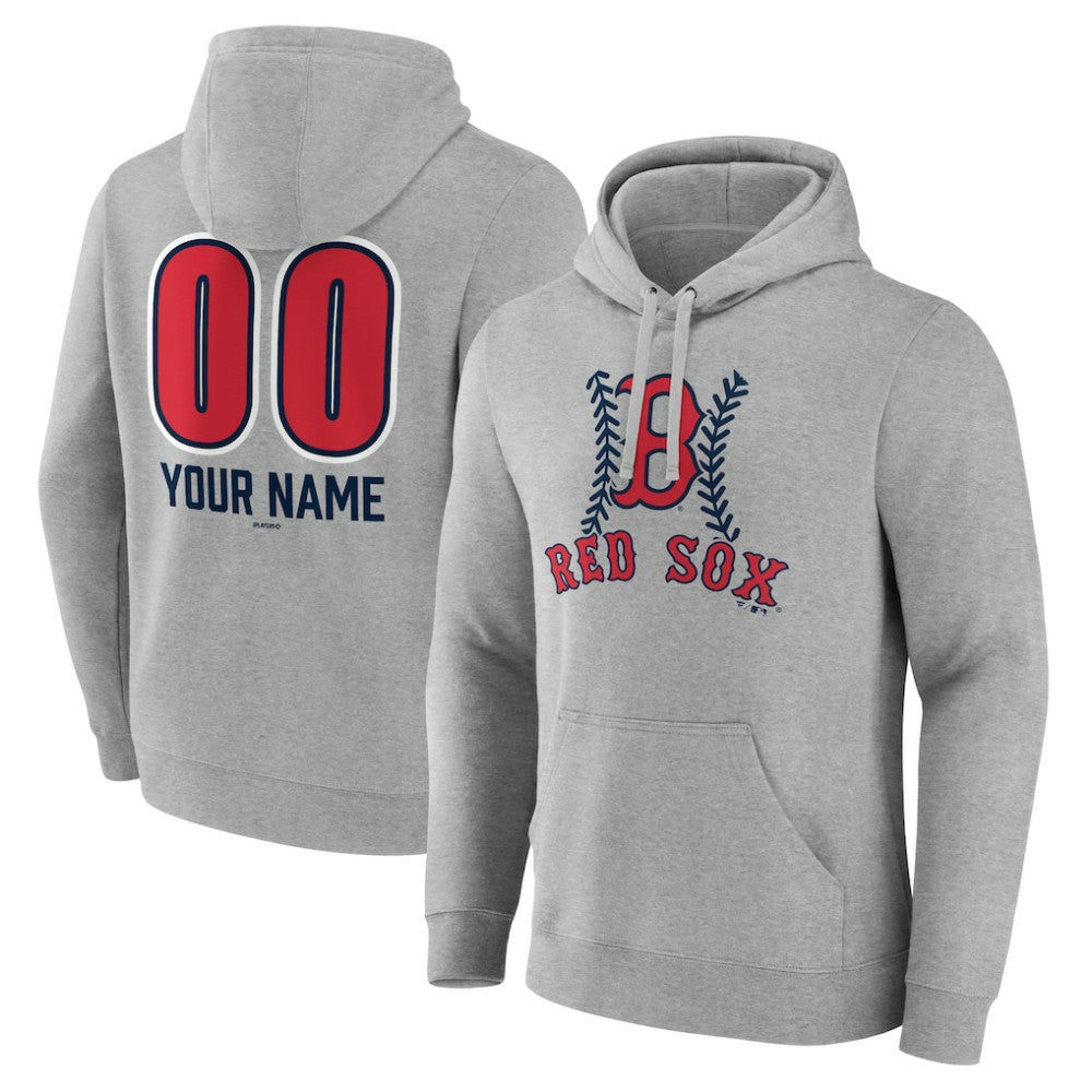 Boston Red Sox Personalized Name & Number Fastball Pullover Hoodie - MLB
