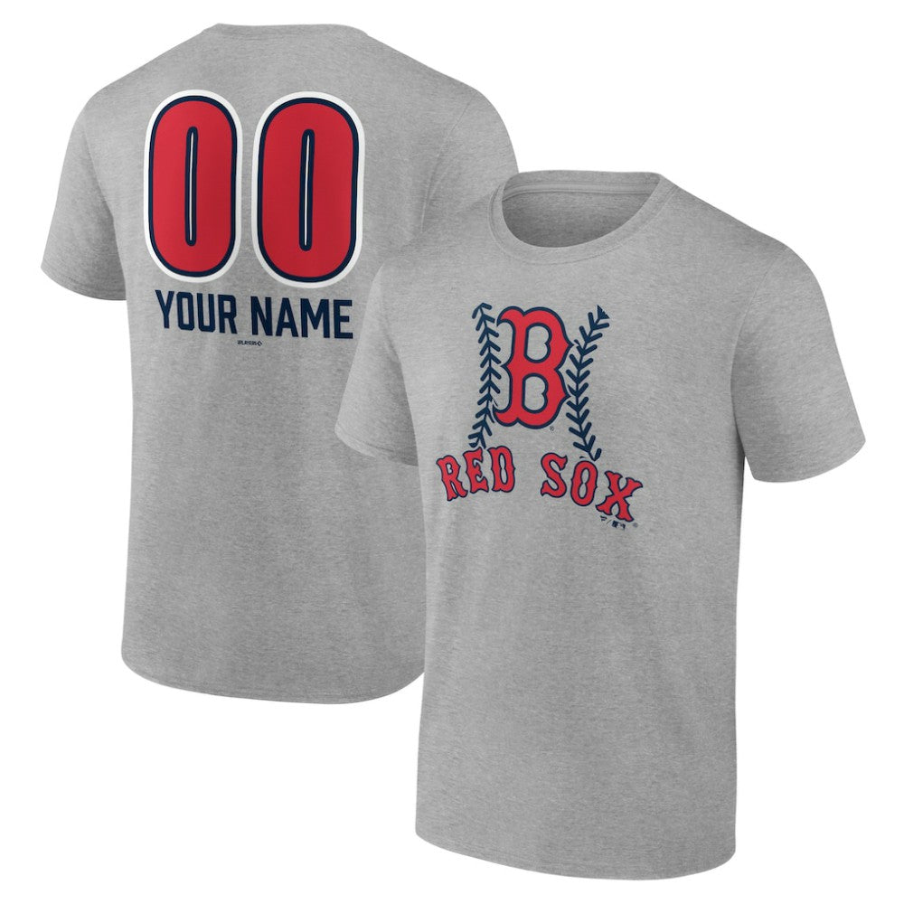 Boston Red Sox Personalized Name & Number Fastball T-Shirt - MLB