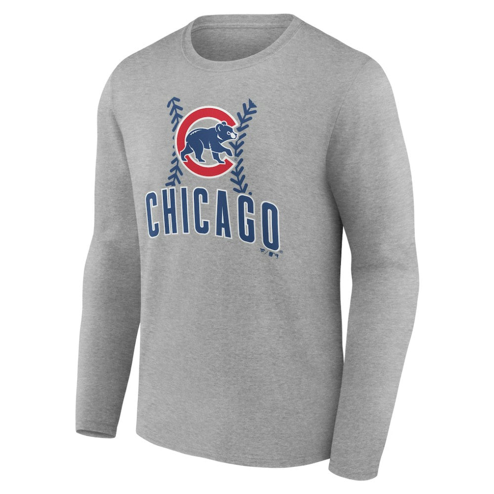 Chicago Cubs Personalized Name & Number Fastball Long Sleeve T-Shirt - MLB