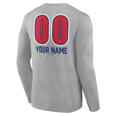 Chicago Cubs Personalized Name & Number Fastball Long Sleeve T-Shirt - MLB