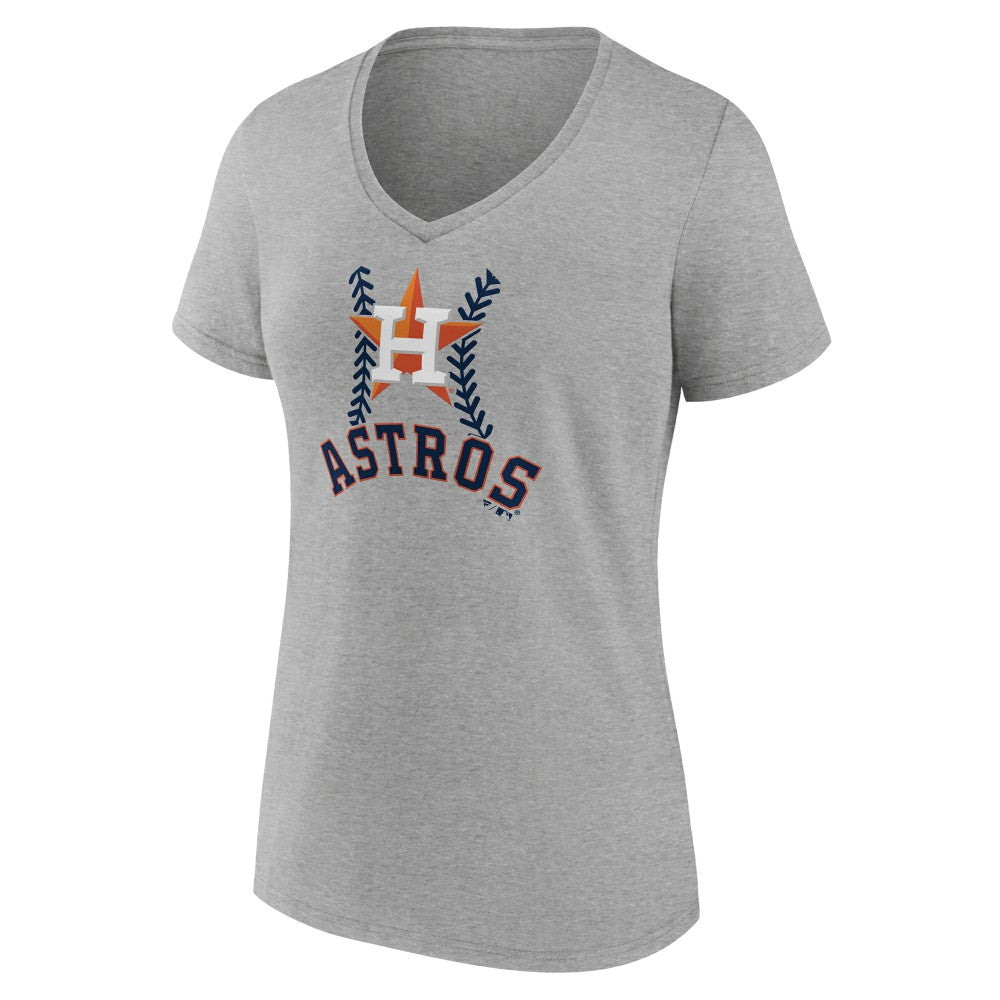 Houston Astros Women's Personalized Name & Number Fastball V-Neck T-Shirt - MLB