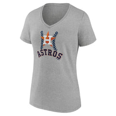 Houston Astros Women's Personalized Name & Number Fastball V-Neck T-Shirt - MLB