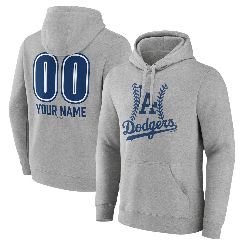 Los Angeles Dodgers Personalized Name & Number Fastball Pullover Hoodie - MLB