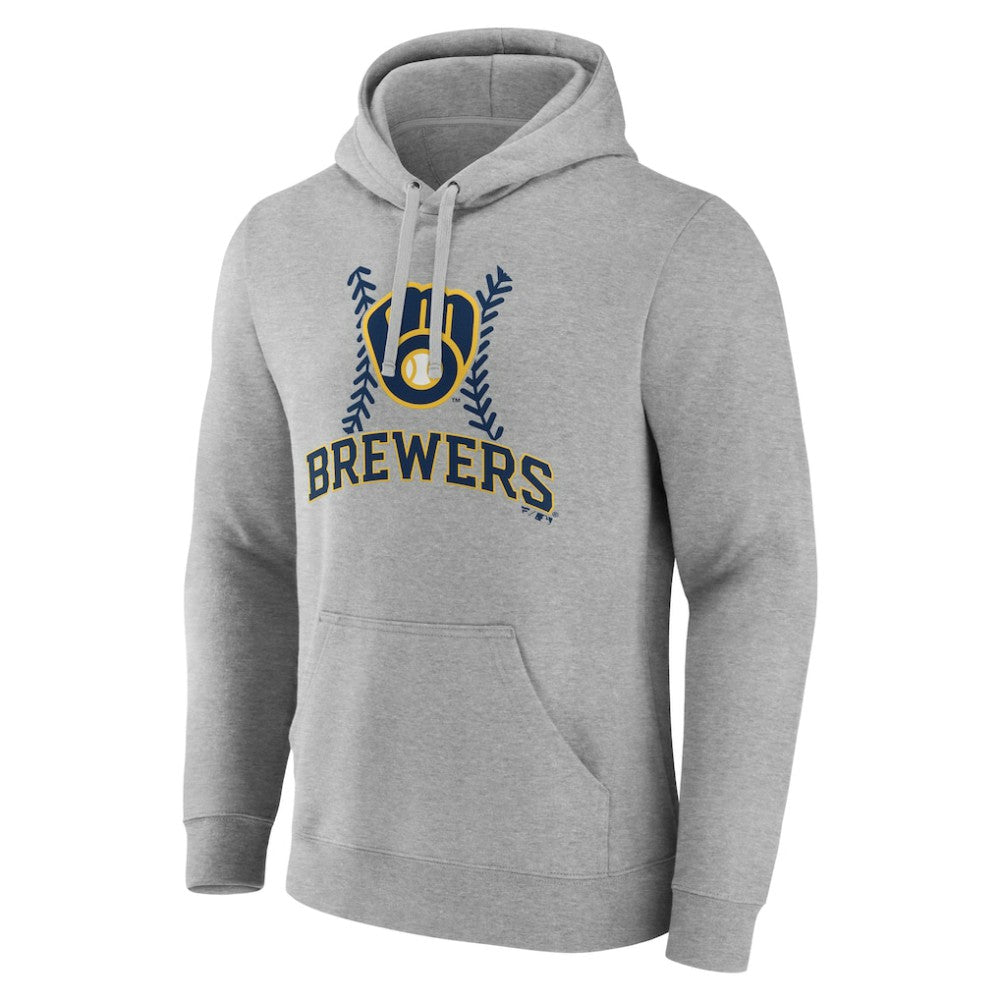 Milwaukee Brewers Personalized Name & Number Fastball Pullover Hoodie - MLB