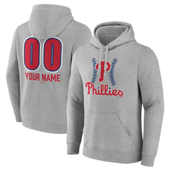 Philadelphia Phillies Personalized Name & Number Fastball Pullover Hoodie - MLB