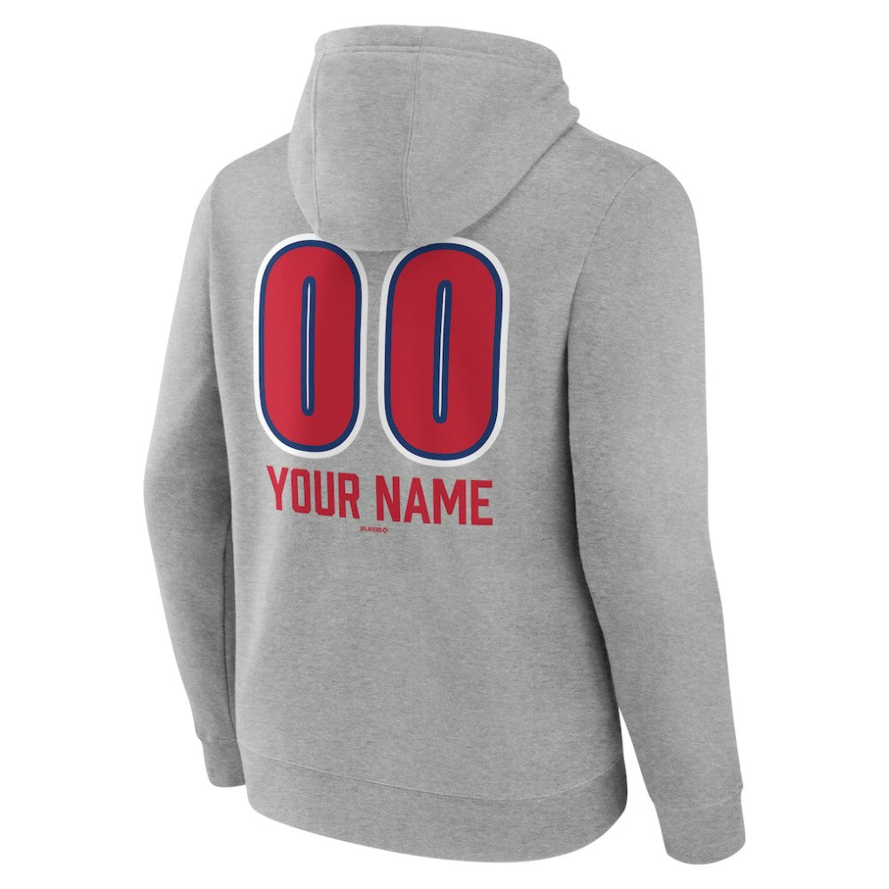 Philadelphia Phillies Personalized Name & Number Fastball Pullover Hoodie - MLB