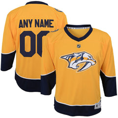 Nashville Predators Youth Home Replica Custom Jersey - Gold - NHL