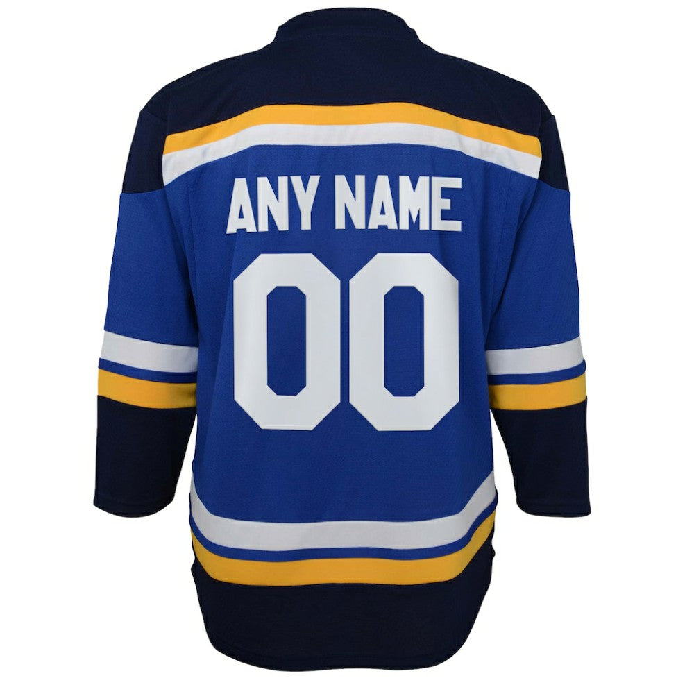 St. Louis Blues Youth Home Replica Custom Jersey - Blue - NHL