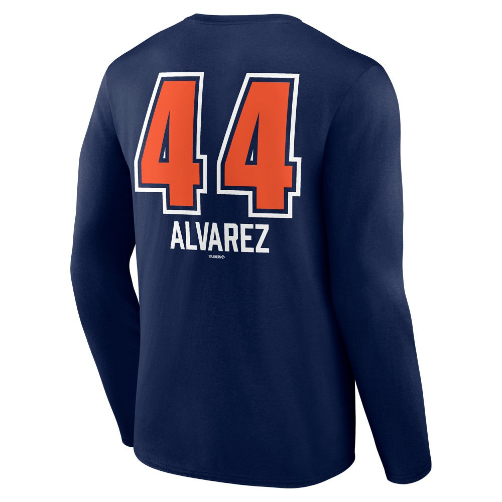 Yordan Alvarez Houston Astros Fastball Player Name & Number Long Sleeve T-Shirt - MLB