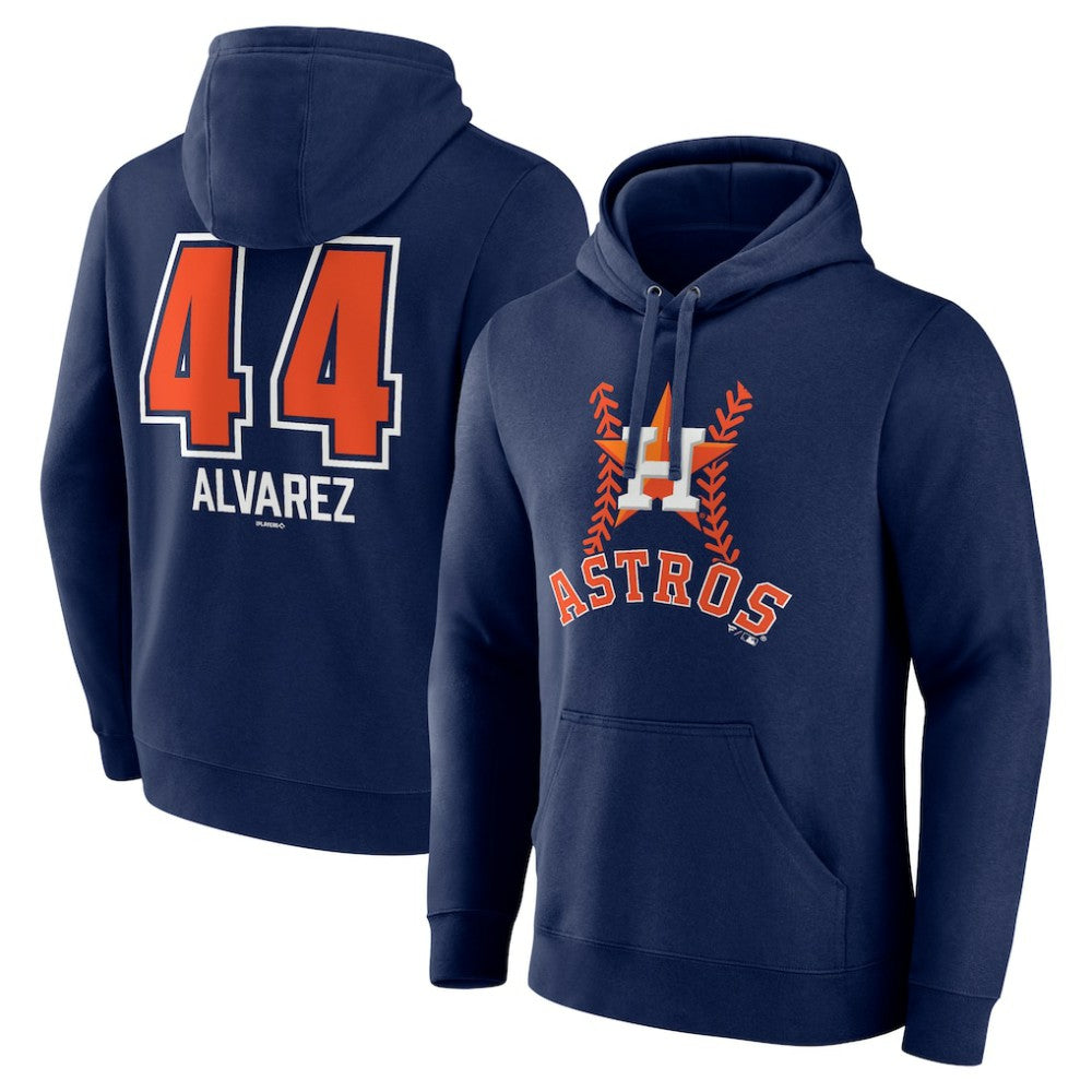 Yordan Alvarez Houston Astros Fastball Player Name & Number Pullover Hoodie - MLB