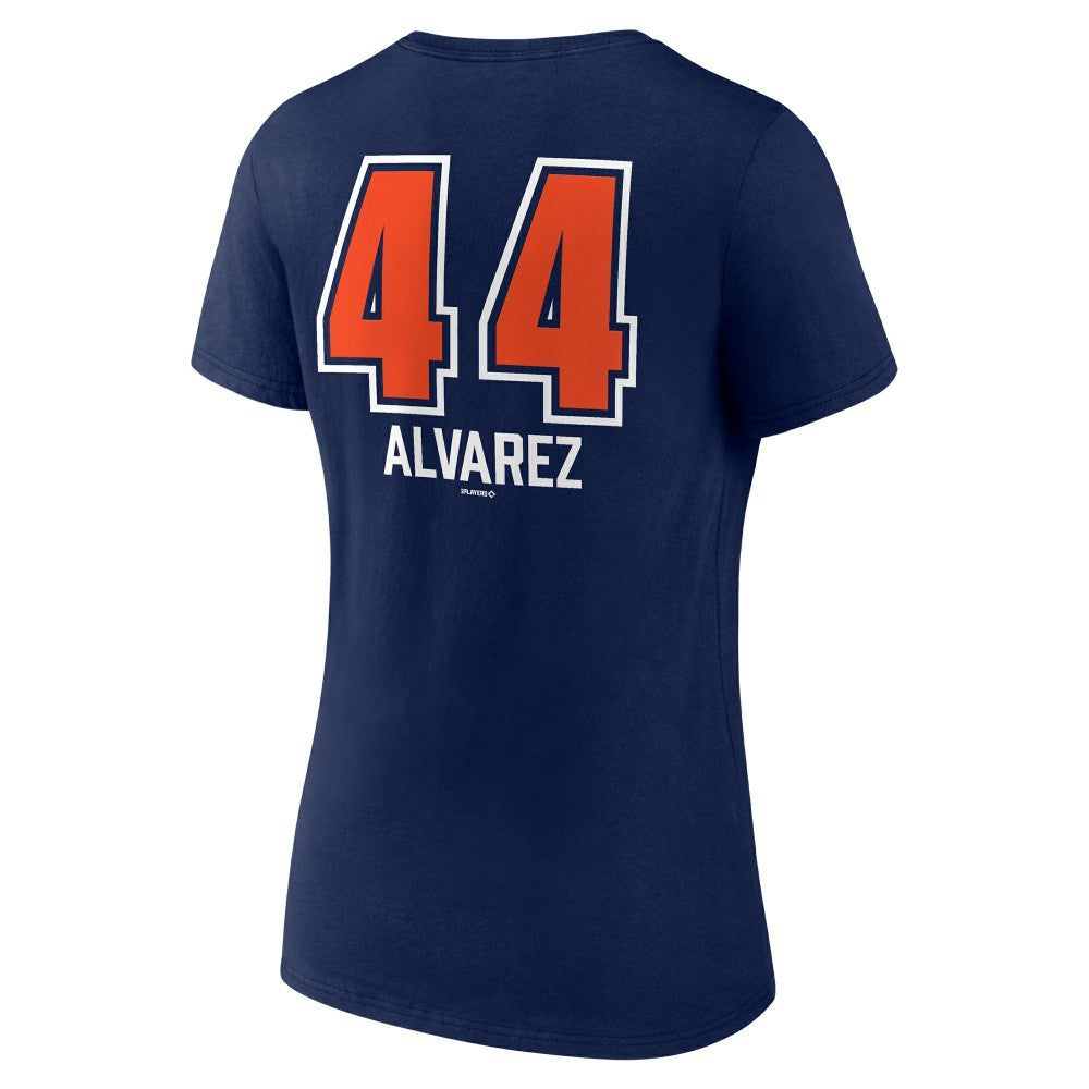 Yordan Alvarez Houston Astros Women's Fastball Player Name & Number V-Neck T-Shirt - MLB