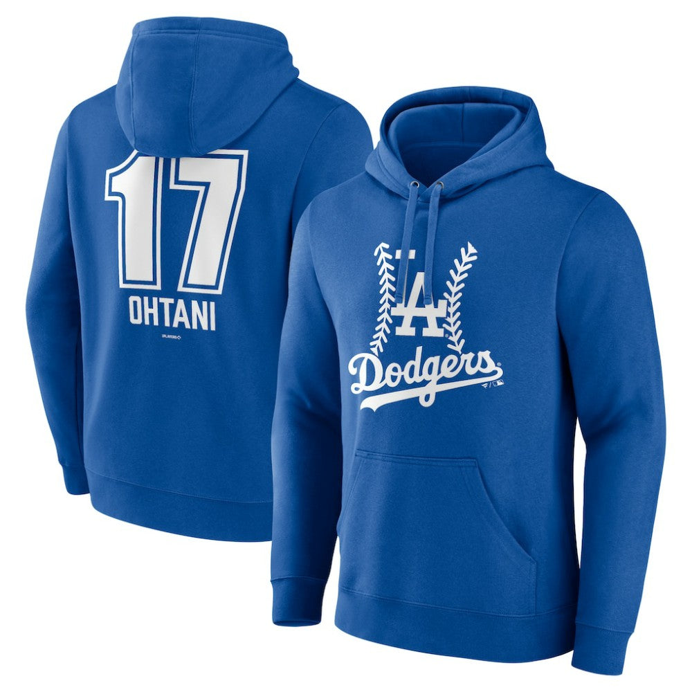 Shohei Ohtani Los Angeles Dodgers Fastball Player Name & Number Pullover Hoodie - MLB