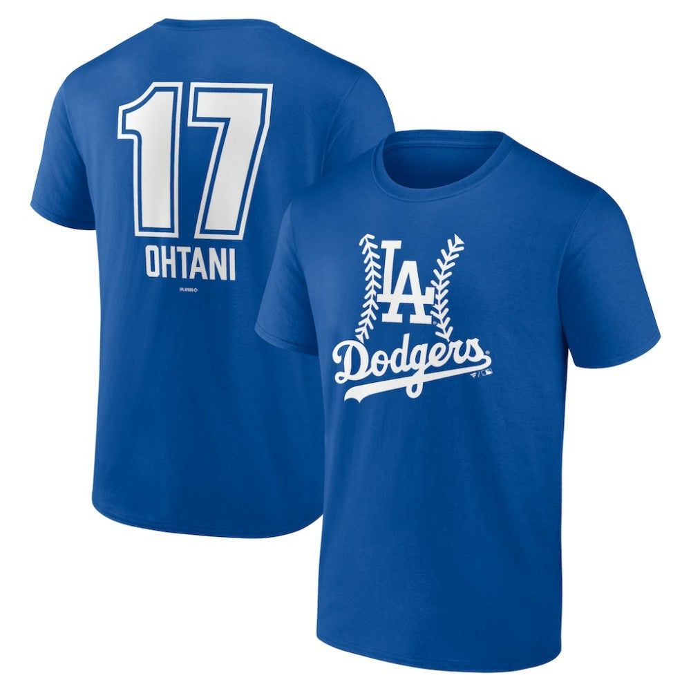 Shohei Ohtani Los Angeles Dodgers Fastball Player Name & Number T-Shirt - MLB