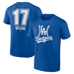 Shohei Ohtani Los Angeles Dodgers Fastball Player Name & Number T-Shirt - MLB