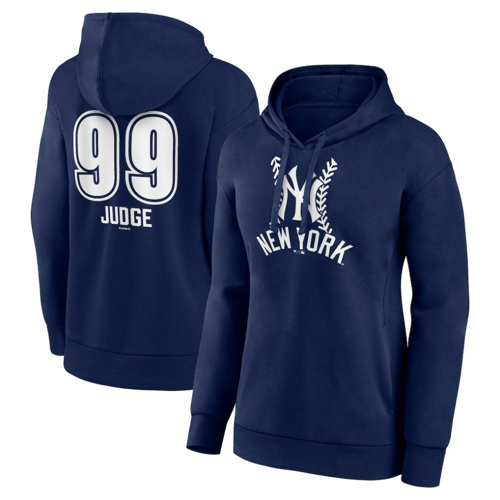 Aaron Judge New York Yankees Women's Fastball Player Name & Number Pullover Hoodie - MLB